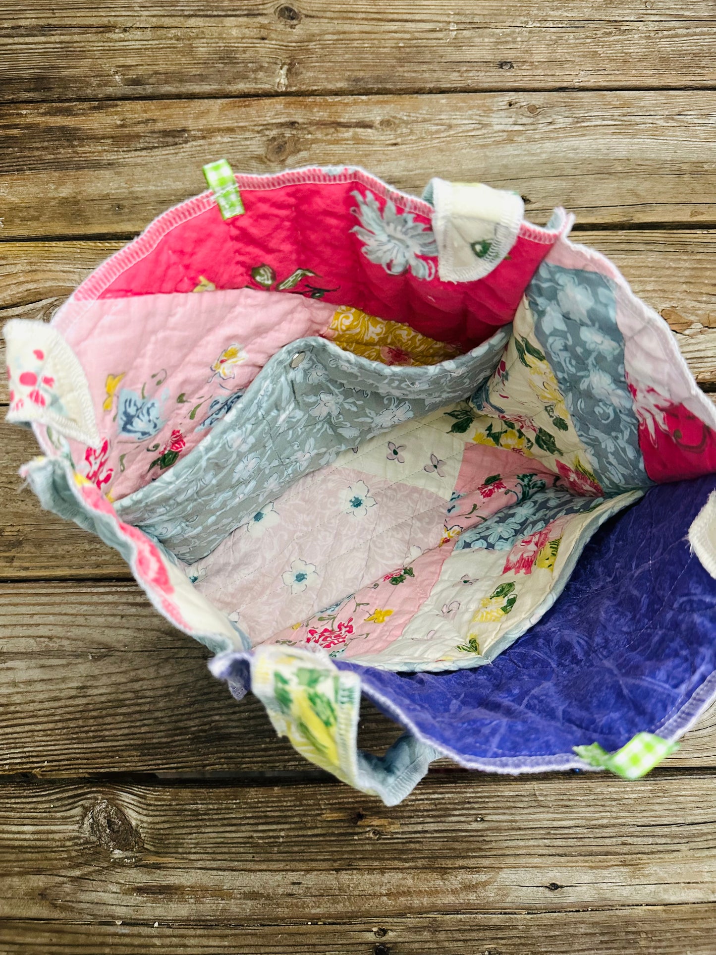 Reversible Sunday Tote | Vintage Quilt Bag