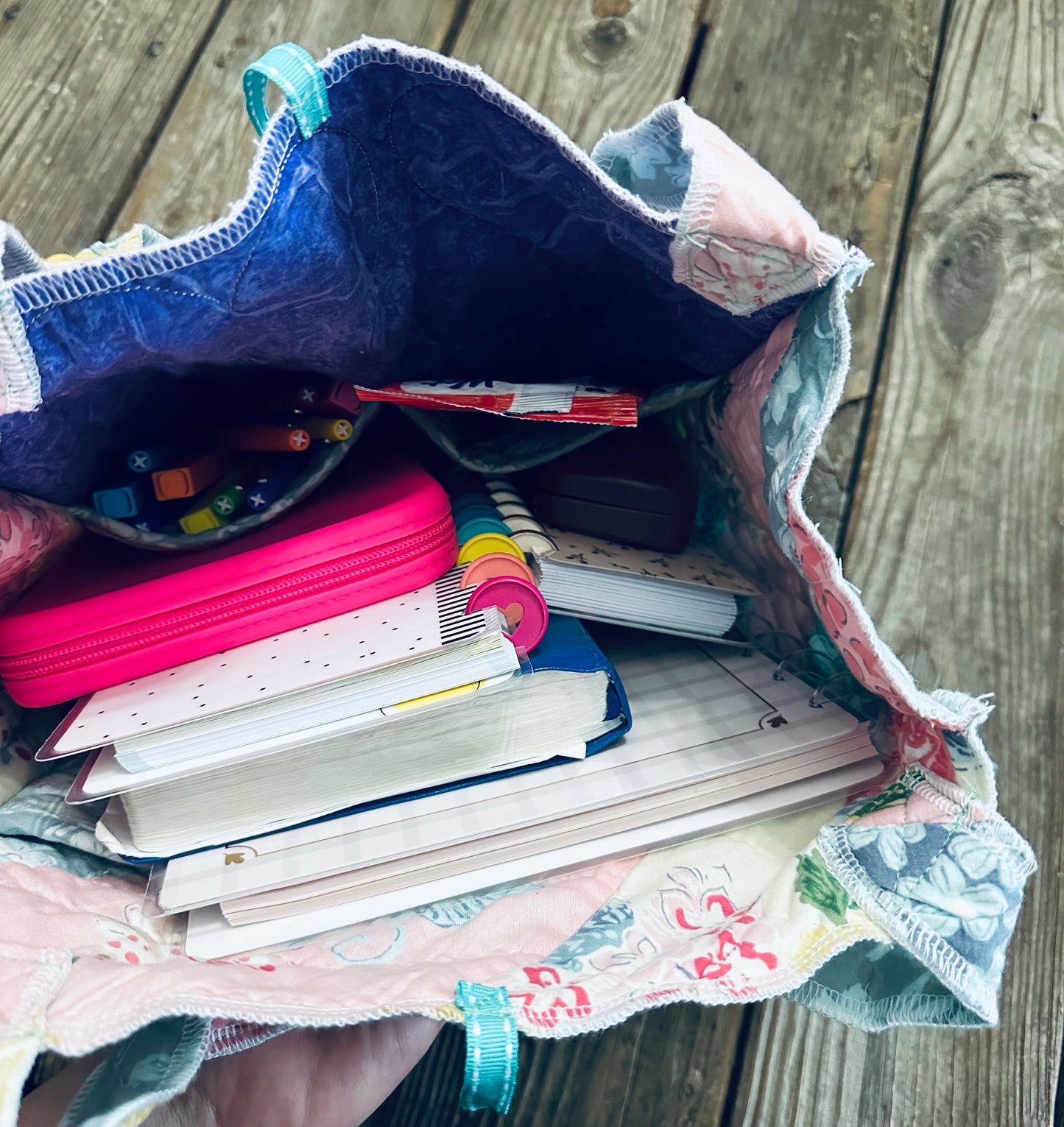 Reversible Sunday Tote | Vintage Quilt Bag