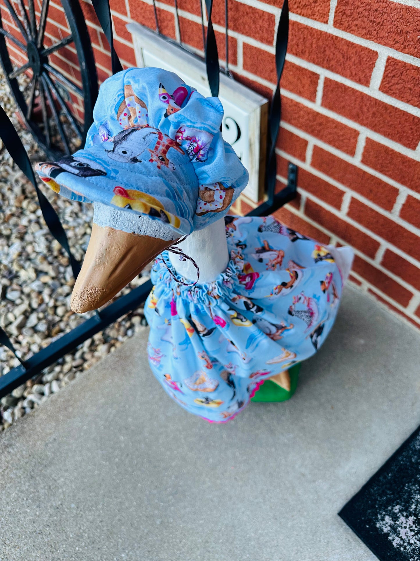 Porch Goose Outfit - Dog Pool Day - Lime Green