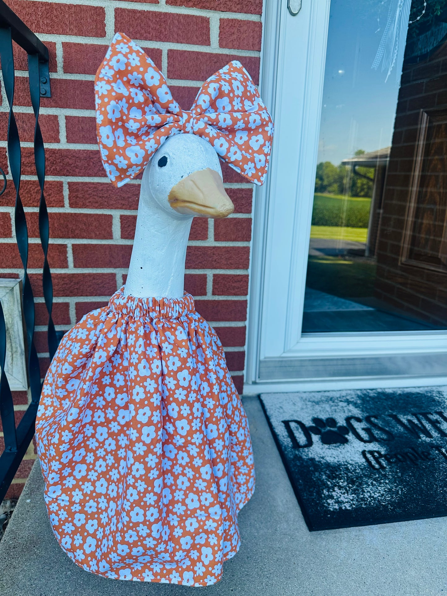 Porch Goose Outfit - Groovy Flowers