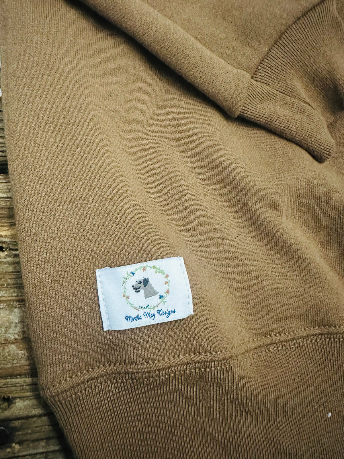 Quilt Duck Sweatshirt Brown