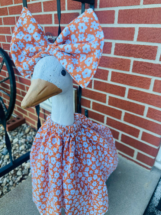 Porch Goose Outfit - Groovy Flowers