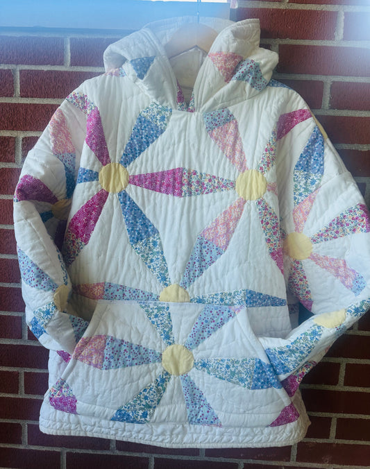 Handmade Quilt Hoodie | Oversized Medium