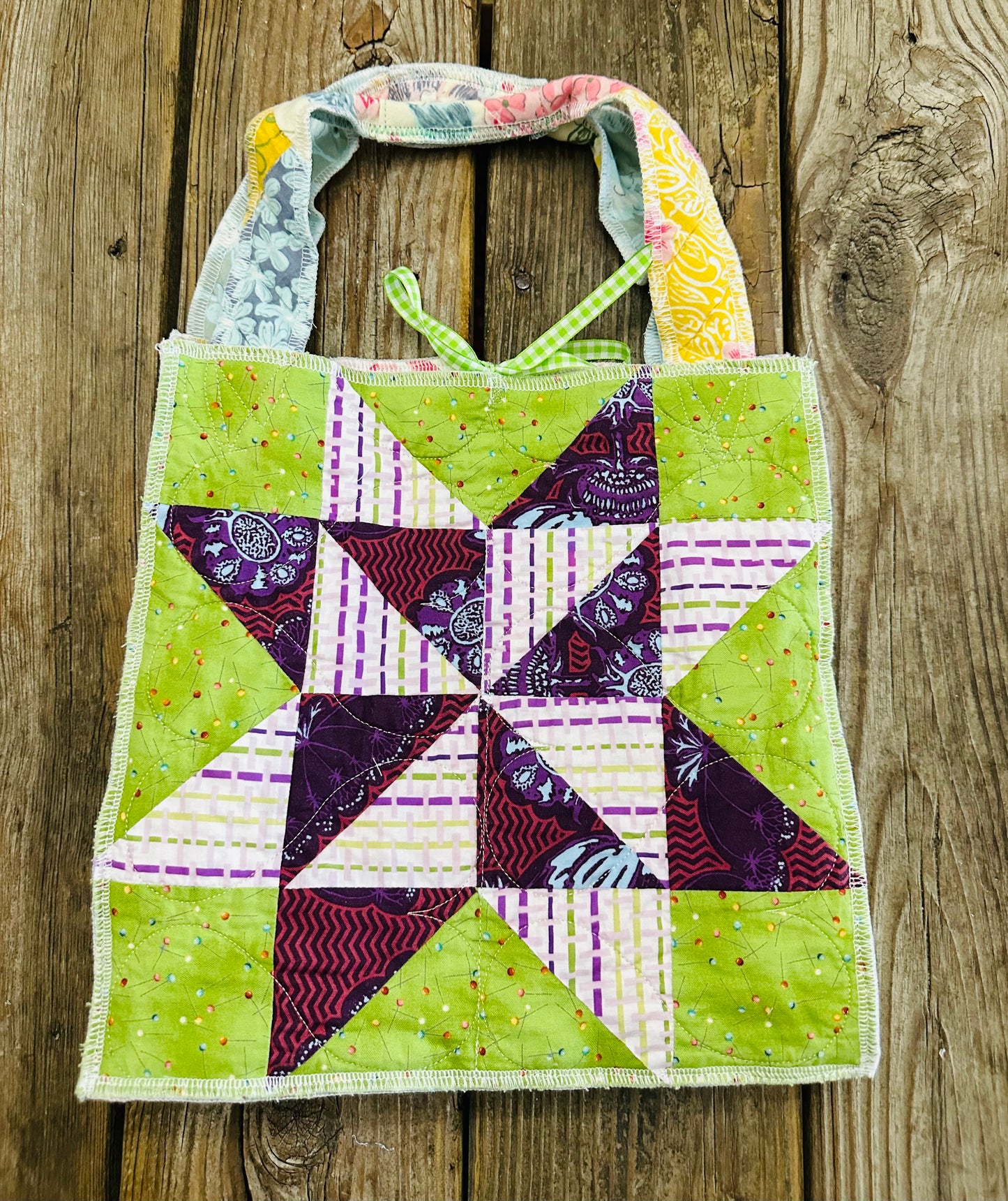 Reversible Sunday Tote | Vintage Quilt Bag