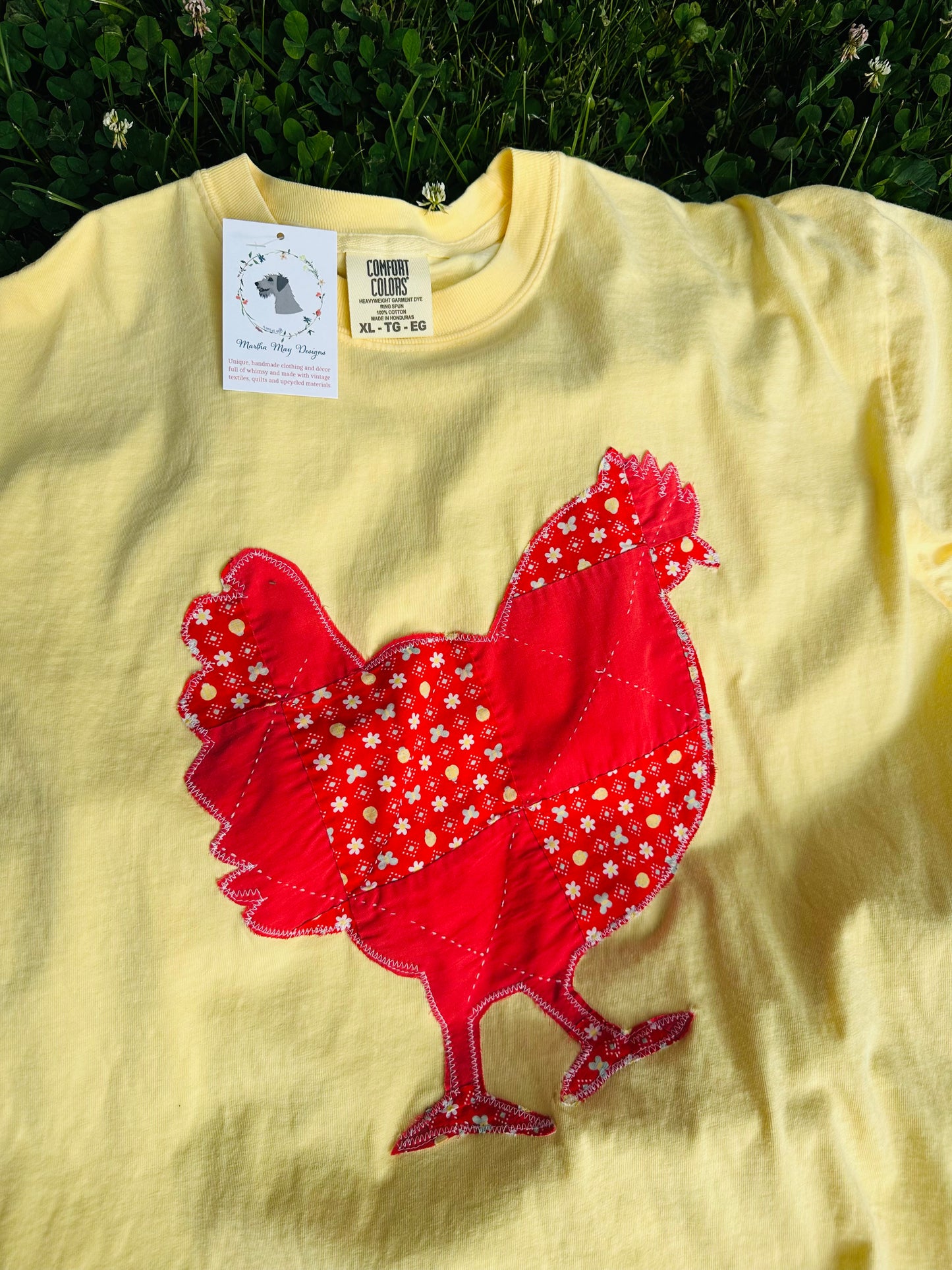 Patchwork Hen Comfort Colors Tee