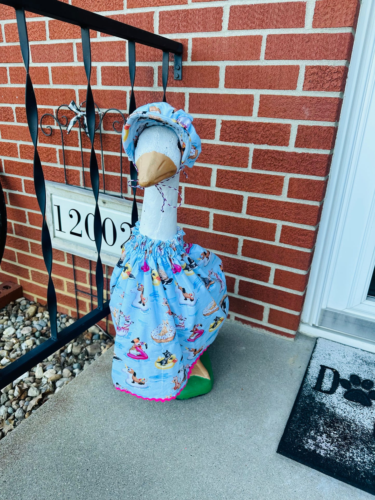 Porch Goose Outfit - Dog Pool Day - Lime Green