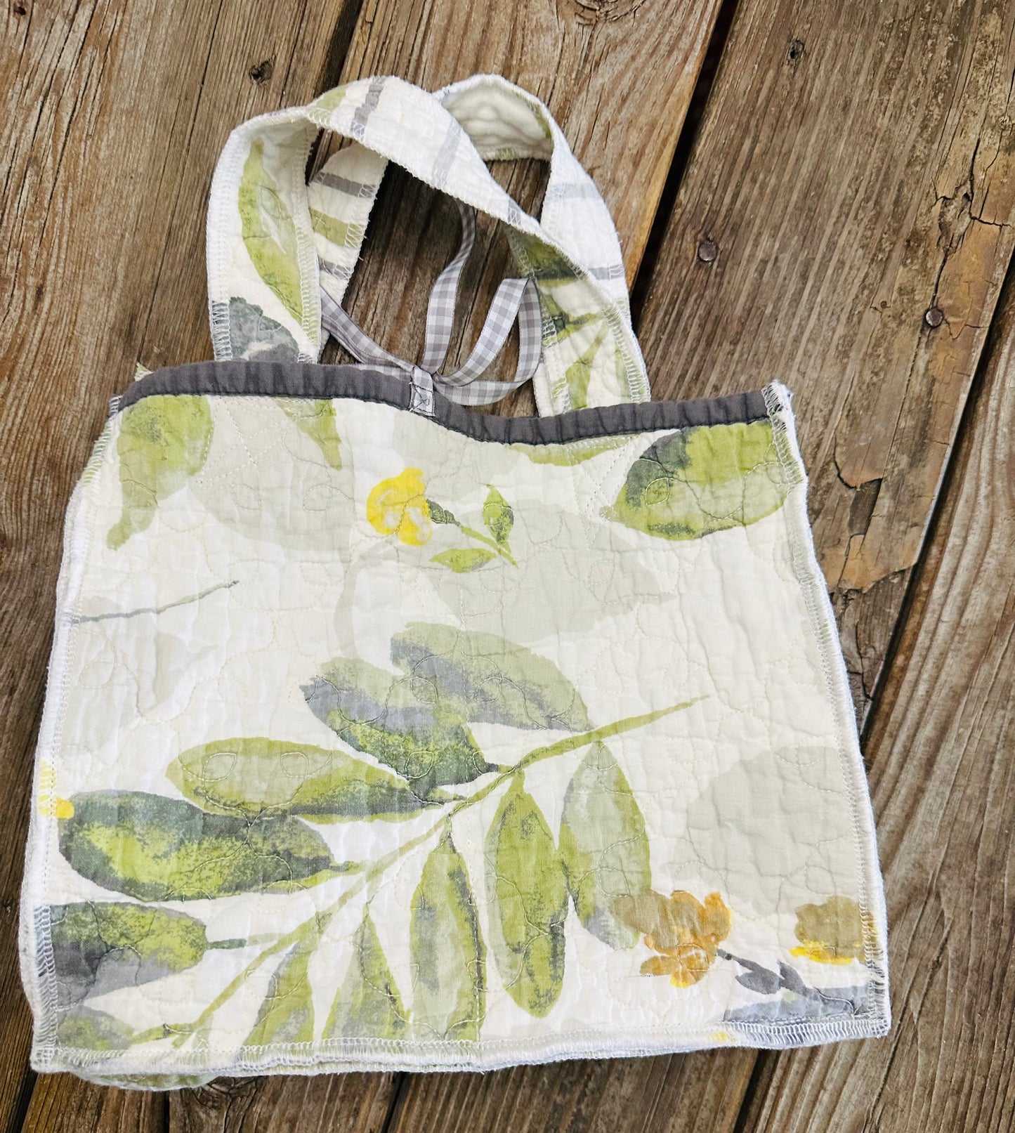 Reversible Sunday Tote | Upcycled Quilt Bag