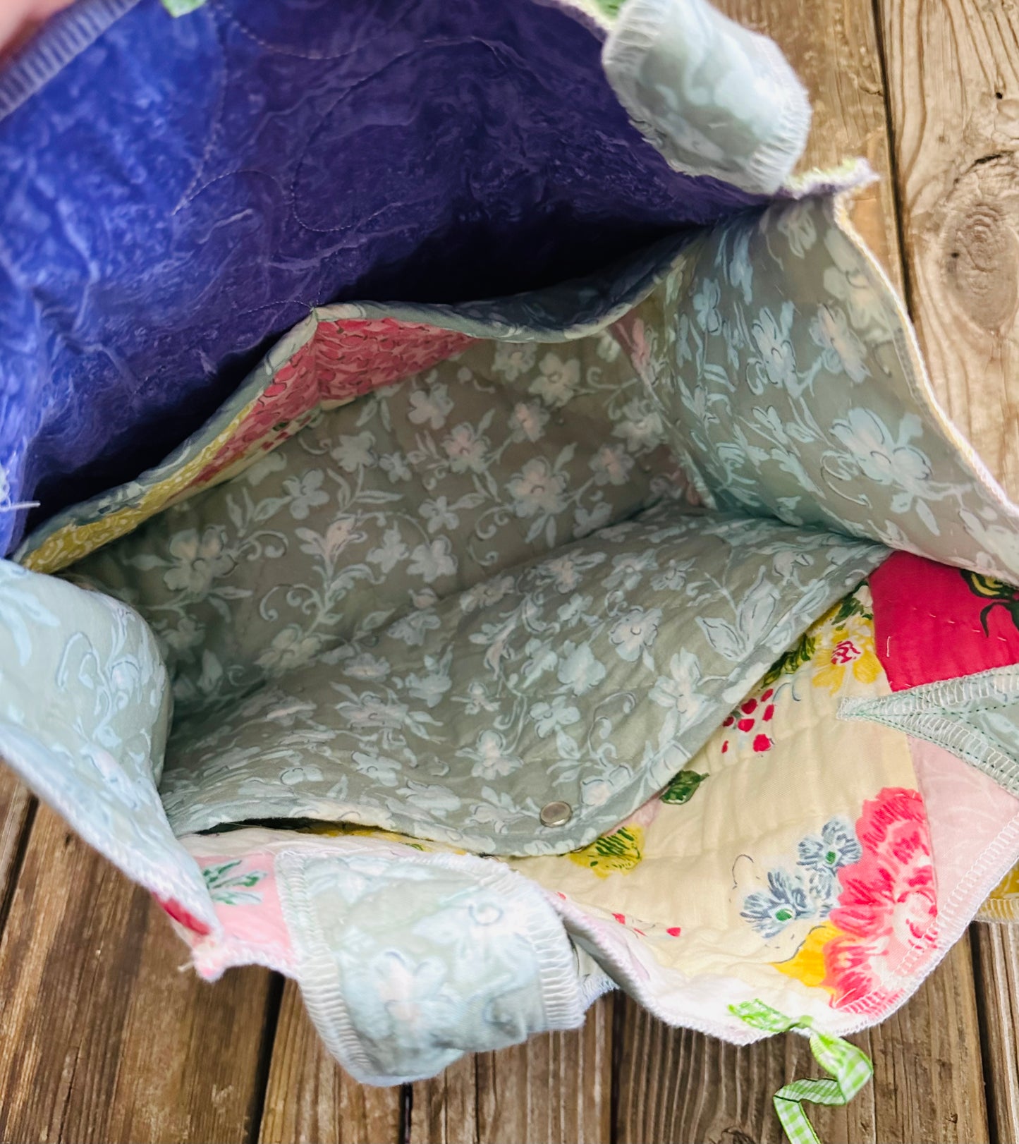 Reversible Sunday Tote | Vintage Quilt Bag
