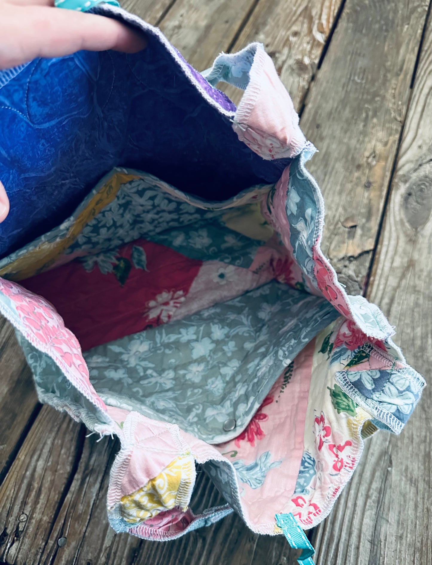 Reversible Sunday Tote | Vintage Quilt Bag