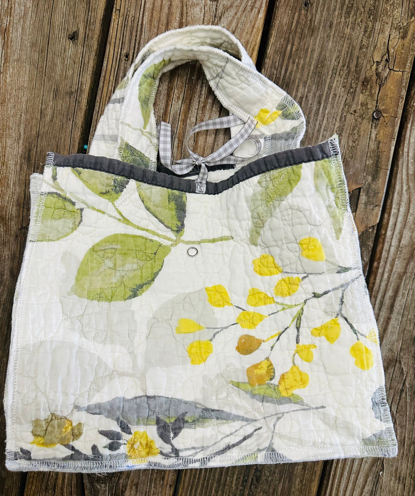 Reversible Sunday Tote | Upcycled Quilt Bag