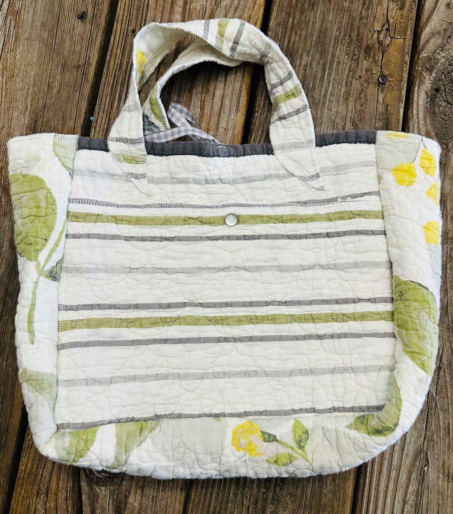 Reversible Sunday Tote | Upcycled Quilt Bag