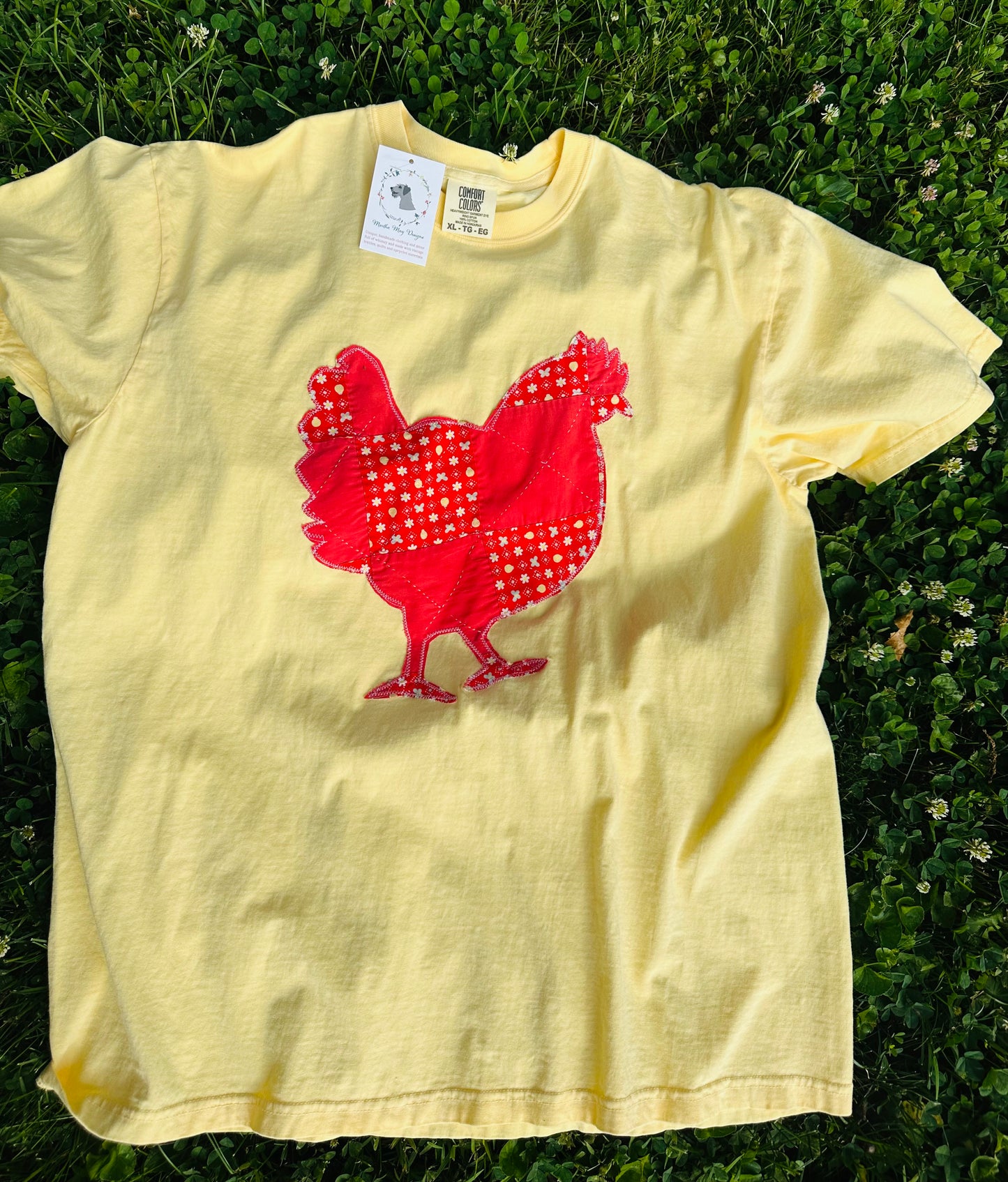 Patchwork Hen Comfort Colors Tee